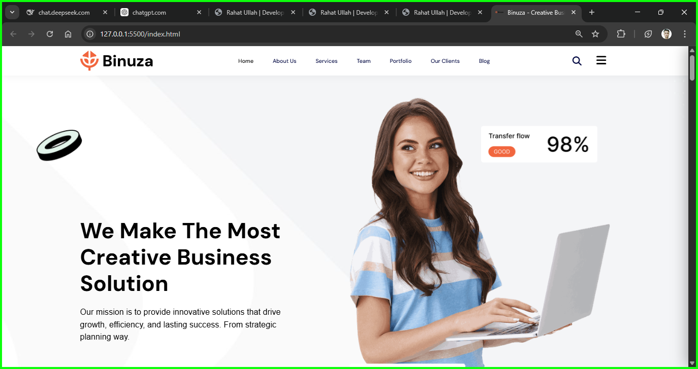 Project 2 - binuza Website