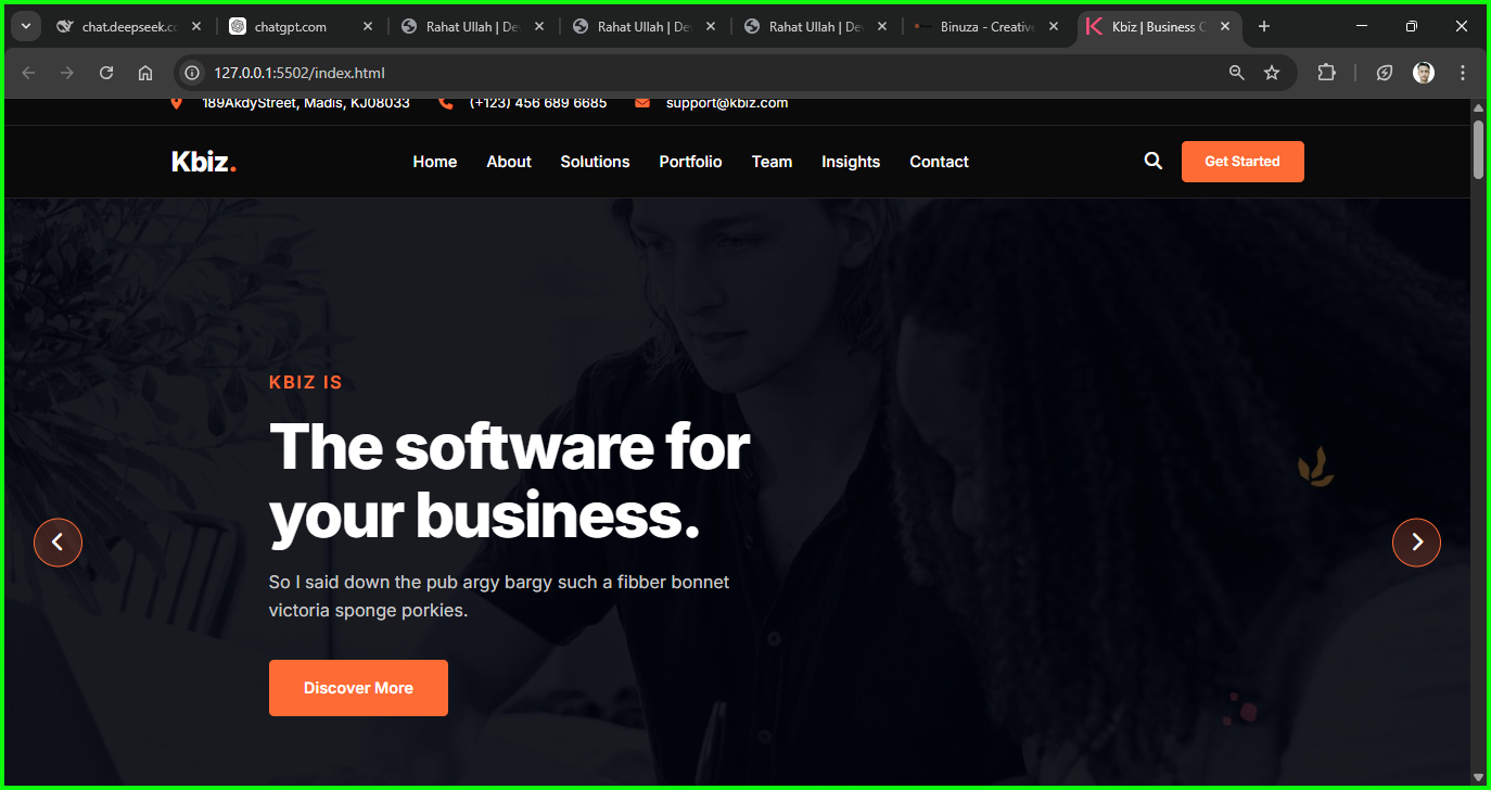 Project 1 - KBIZ WEBSITE